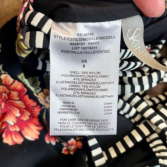 Skinny Dippers Lace Up Floral Swim Suit Small - Picture 8 of 11